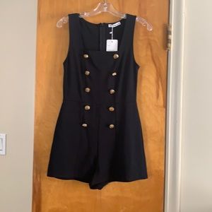ANERICAL Black fitted romper